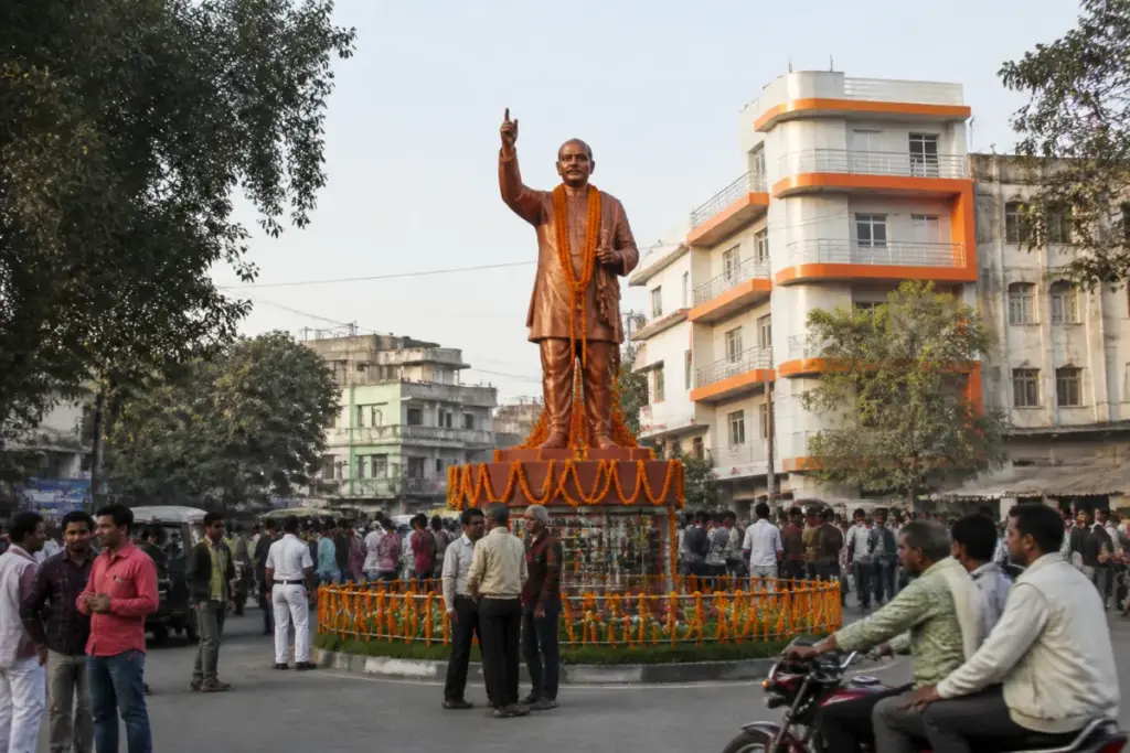 Syama Prasad Mookerjee statue unveiled at Mangalpur More in Balurghat