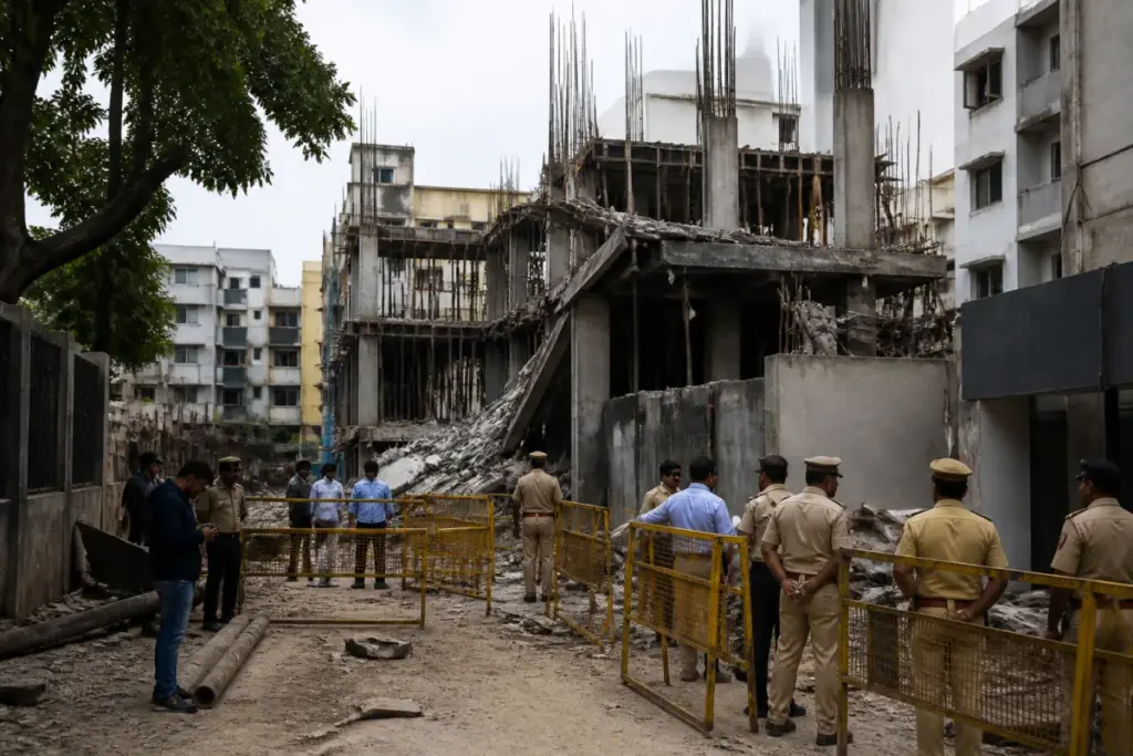 Bengaluru construction site blast location on Jeremiah Road under investigation
