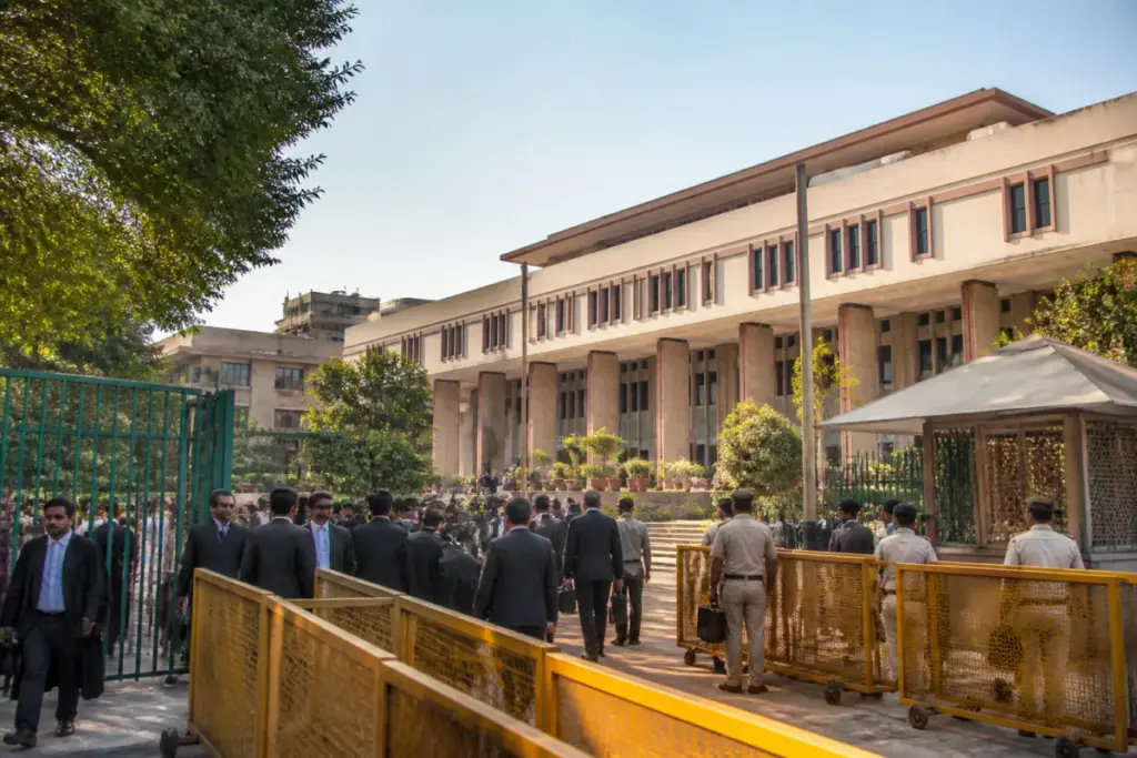 Delhi High Court hearing linked to a protest and Jantar Mantar access dispute