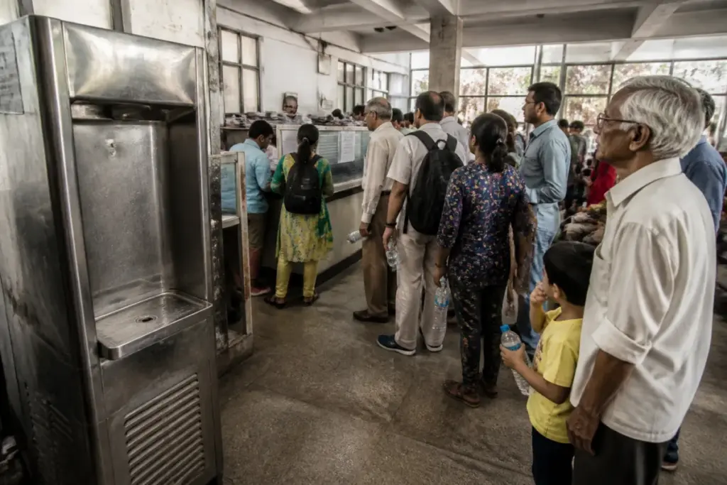 Pune water crisis at a civic office in Hadapsar amid reported supply problems