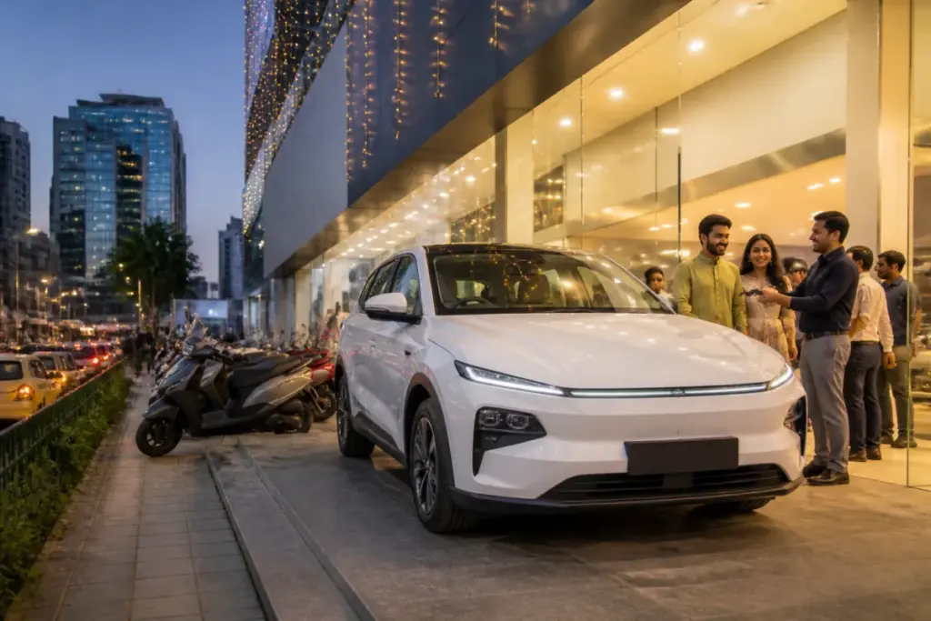 Electric car sales rising in India’s festive automobile market