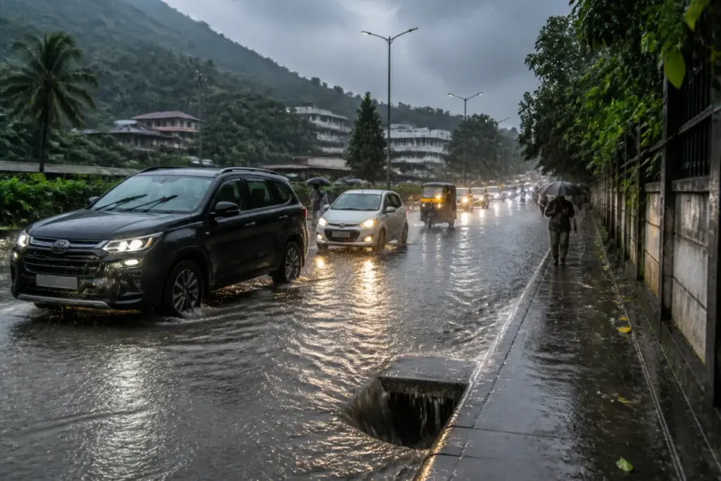 Kerala rain alert as heavy rain affects roads and low-lying urban areas