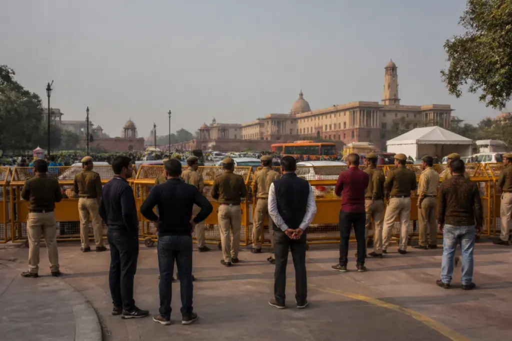 Jantar Mantar protest site in New Delhi, associated with restrictions on public demonstrations