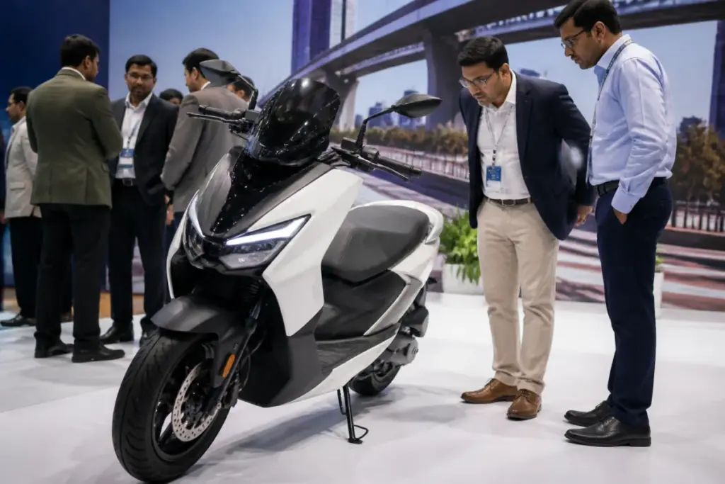Electric two-wheeler T1 unveiled by Bondada Group and Thuraga Motors in Hyderabad