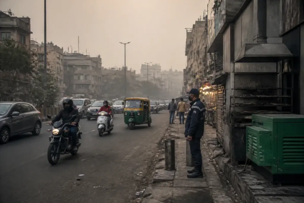 GRAP-1 curbs in Delhi-NCR as commuters face a hazy urban skyline