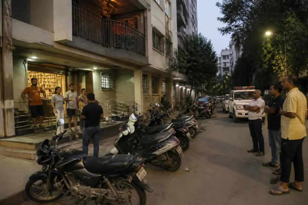 Ahmedabad PG parking clash near a residential paying-guest building in Navrangpura