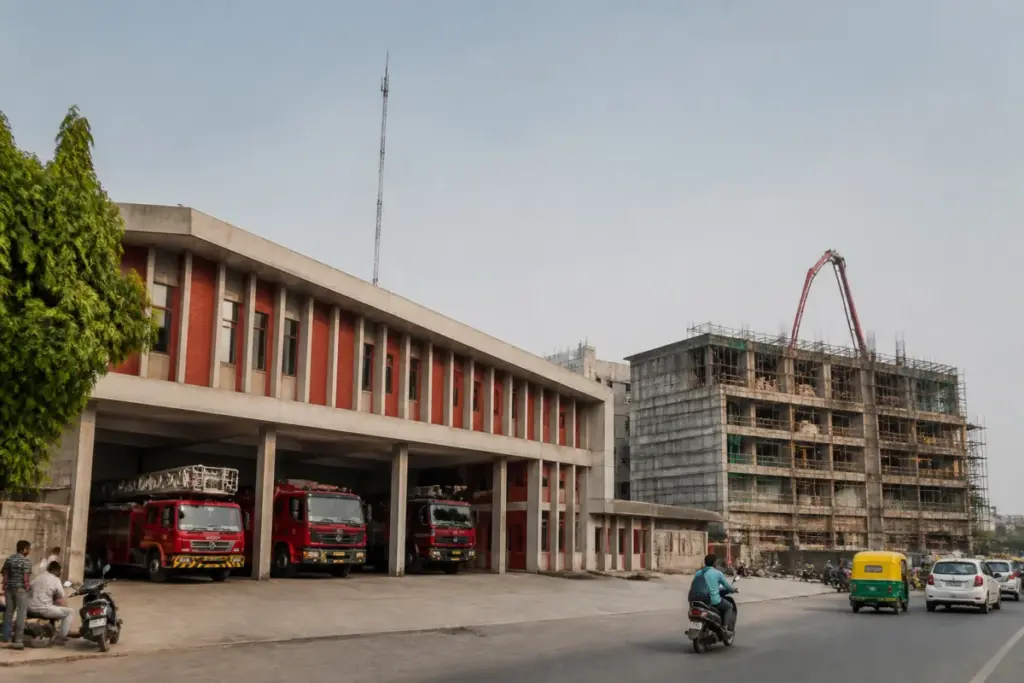Ahmedabad Danapith fire station project under civic construction scrutiny
