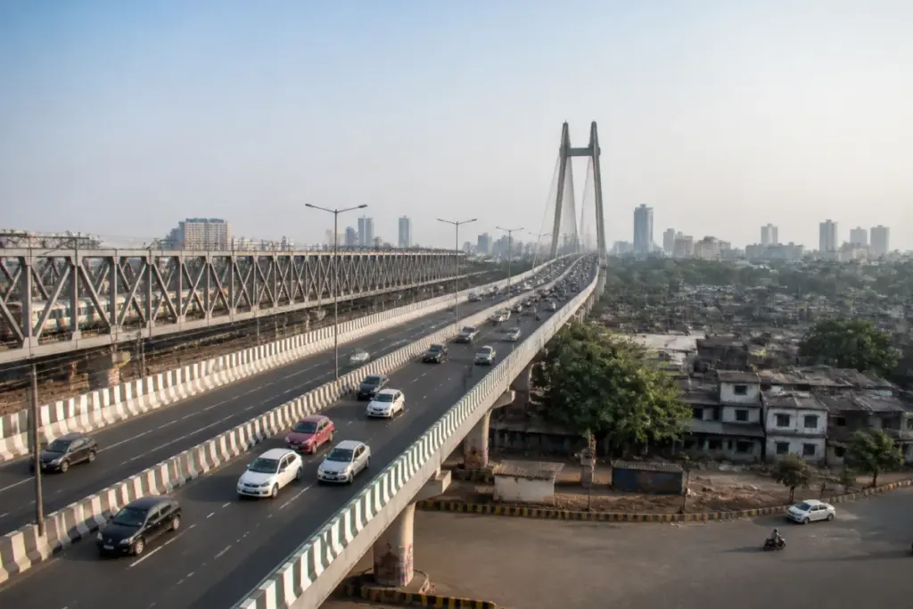 Mumbai bridges including the rebuilt Sion railway flyover and new urban road links