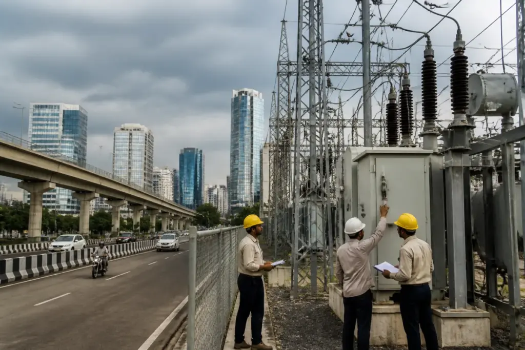 Gurugram power infrastructure as Haryana electricity employees prepare for a statewide strike