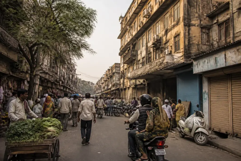 Older Delhi buildings and market shops facing uncertainty over expiring legal protection