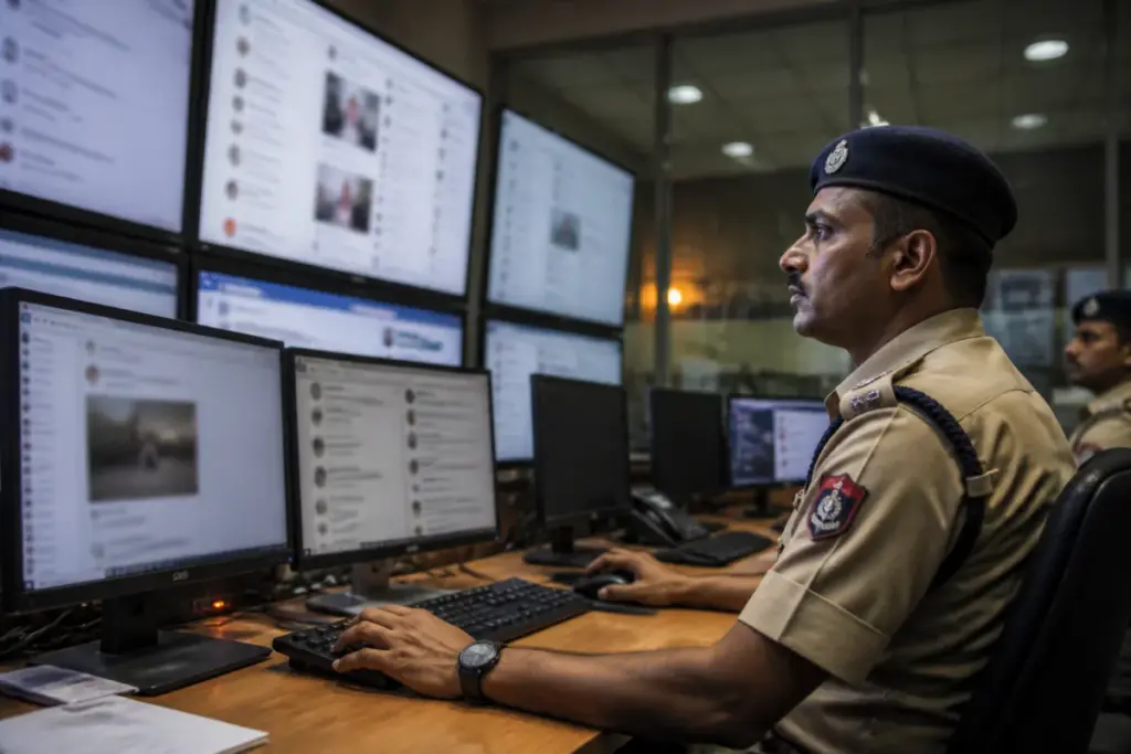 Delhi Police misinformation investigation involving social-media posts about IPS officer Sumit Jha