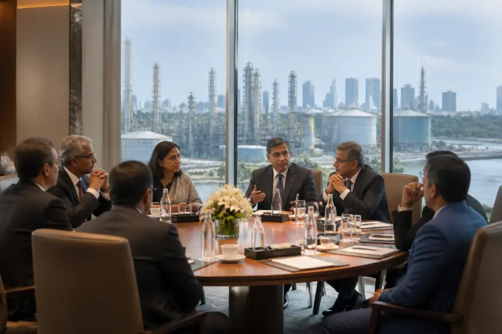 Odisha chemical investment plans presented at an industrial conference in Mumbai