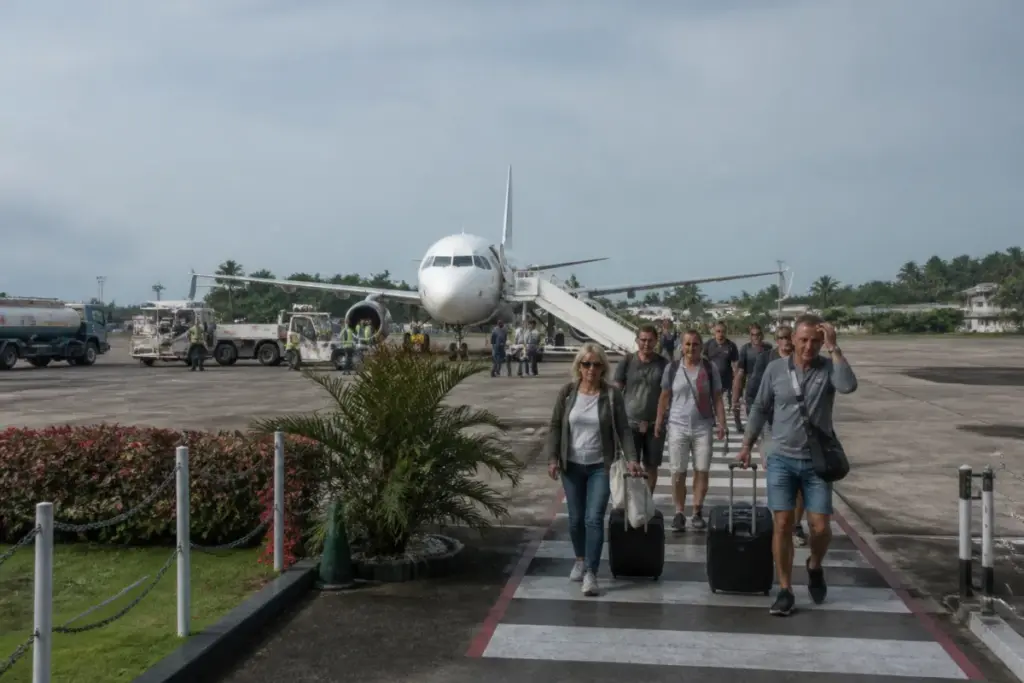 Goa charter flights arriving at an international airport as winter tourism demand shifts
