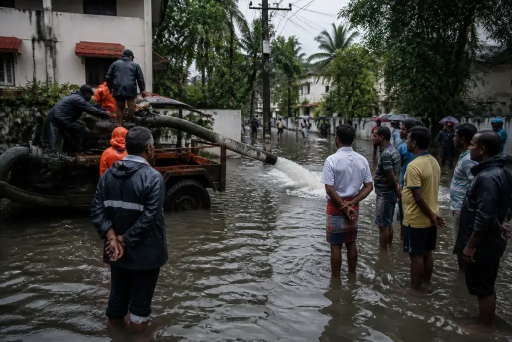 Velachery flooding leaves Chennai streets waterlogged during the northeast monsoon