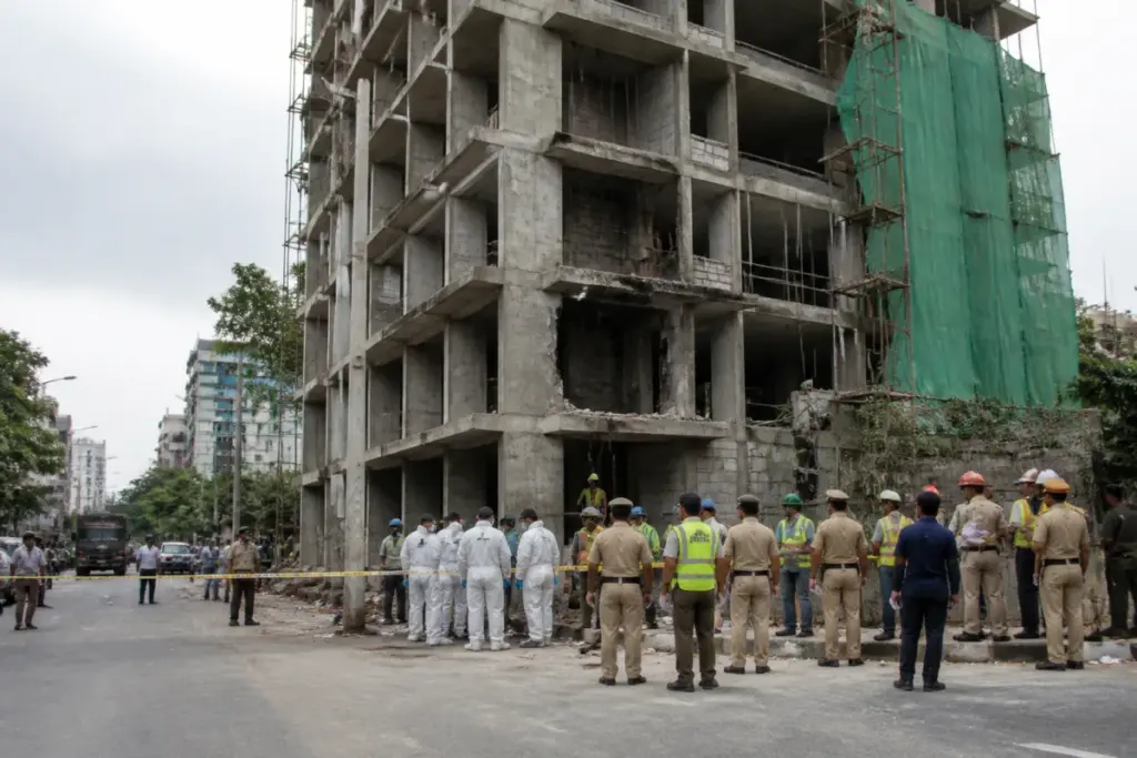 Bengaluru blast investigation at an under-construction building in Pulakeshinagar