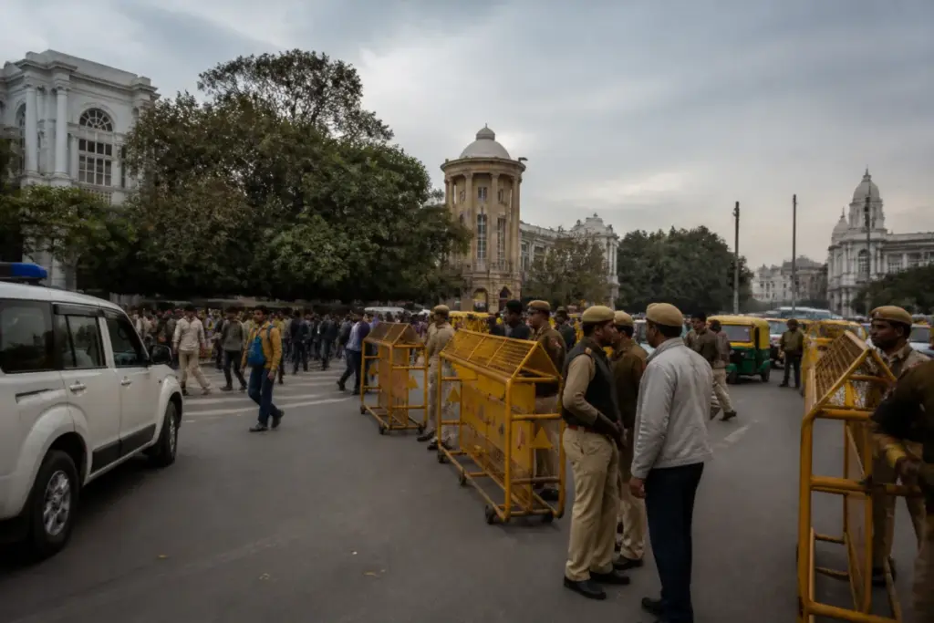 Delhi Crime Branch investigation linked to protests at Jantar Mantar and Connaught Place