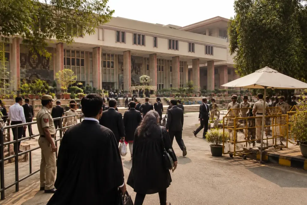 Delhi High Court building linked to the Neha Bora peace bond case