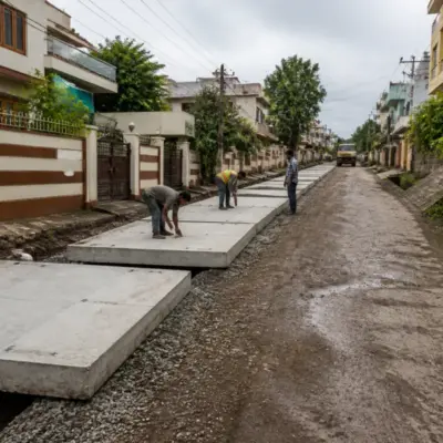 Nagpur precast road project planned with concrete blocks in Mhalgi Nagar