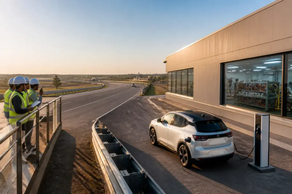 NATRAX Indore EV testing facility and automotive proving ground in Pithampur