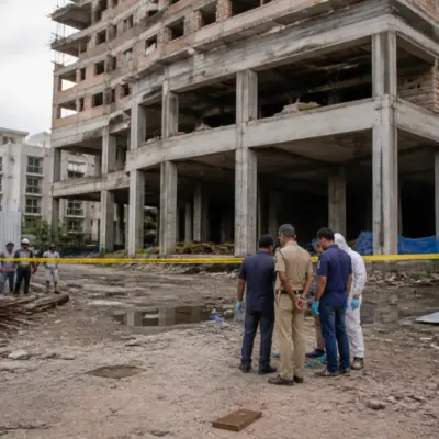 Bengaluru blast investigation at an under-construction building in Pulakeshinagar