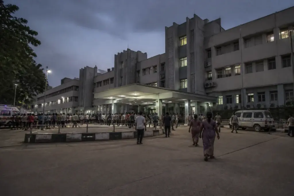 Tambaram hospital entrance linked to a reported death after fever admission
