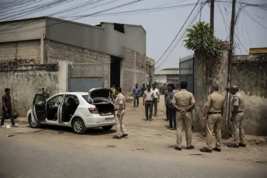 Pooth Khurd firing investigation involving Delhi Police and a business premises