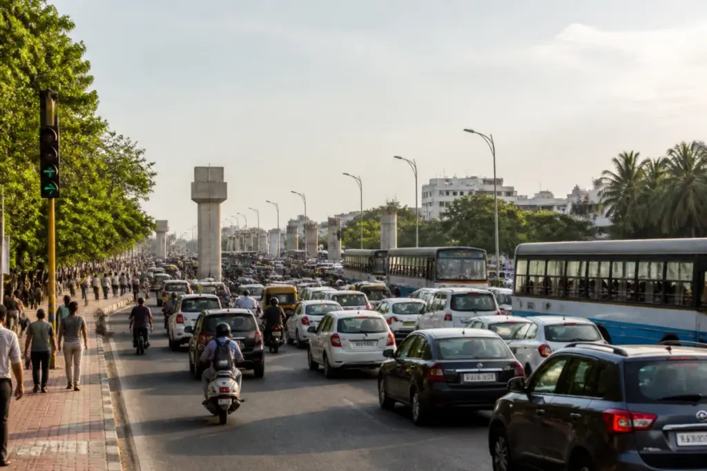 Proposed Chennai elevated flyover corridor between Lighthouse and Adyar
