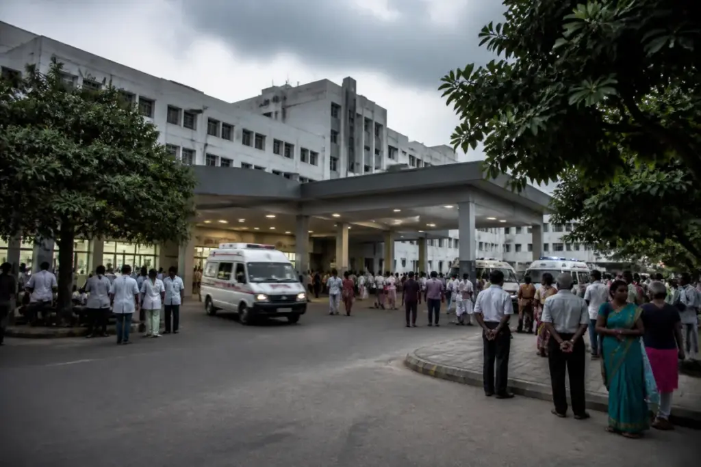 Tambaram Government Hospital building associated with a death and medical negligence complaint