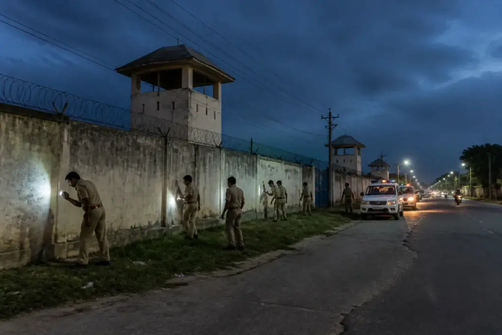 Puzhal prison escape search operation near Chennai's Central Prison