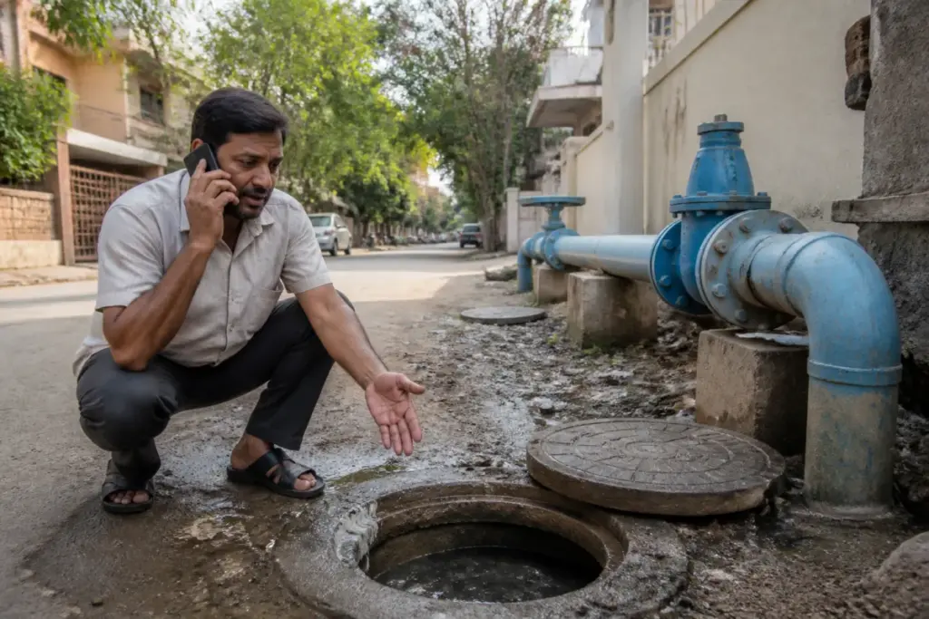 BWSSB water supply infrastructure in Bengaluru linked to water complaints