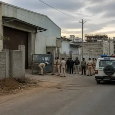 Pune extortion threats near a commercial warehouse and police response