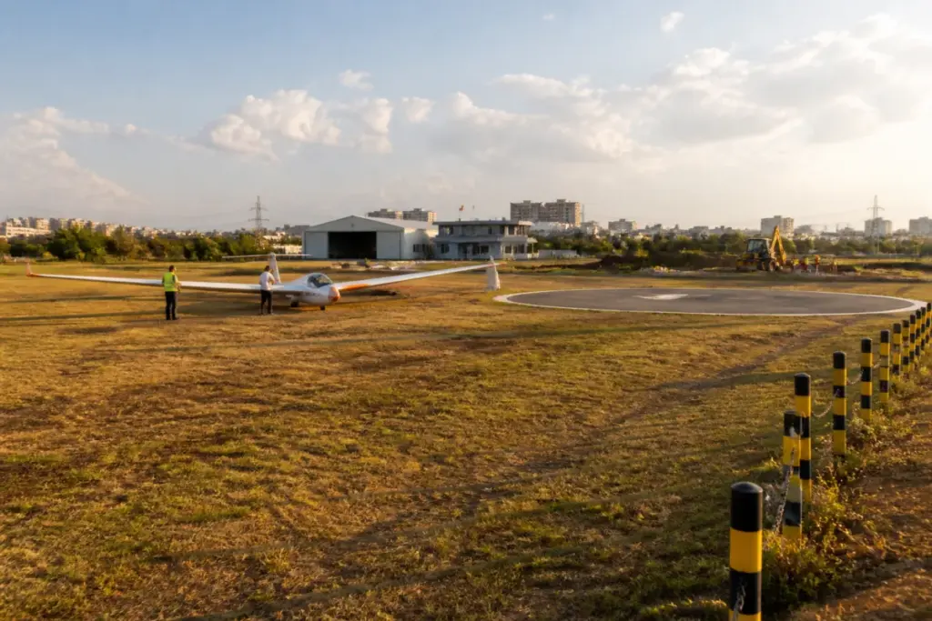 Hadapsar Gliding Centre site in Pune proposed for a heliport and aviation facilities