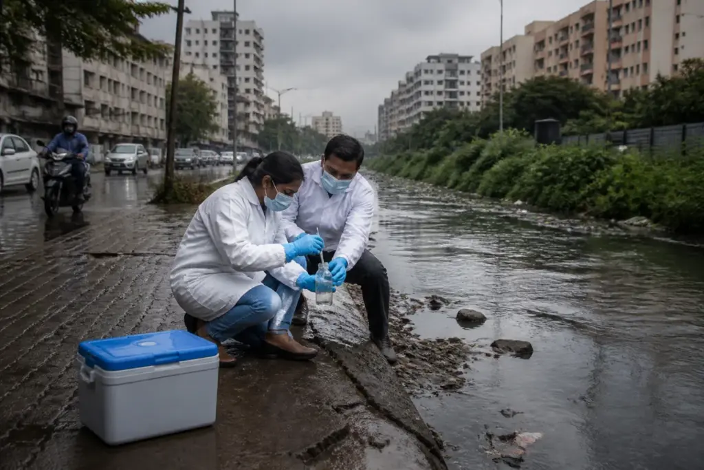 Pune GBS outbreak investigation involving urban water testing and public-health surveillance