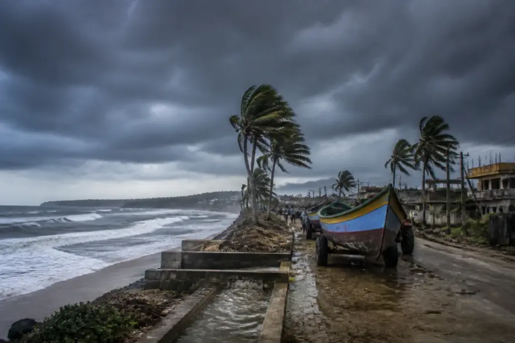 Bay of Bengal cyclone system developing near Odisha and Andhra Pradesh coast