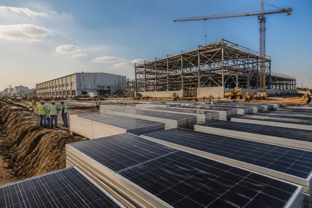 Navitas Solar cell plant investment supporting solar manufacturing in Surat