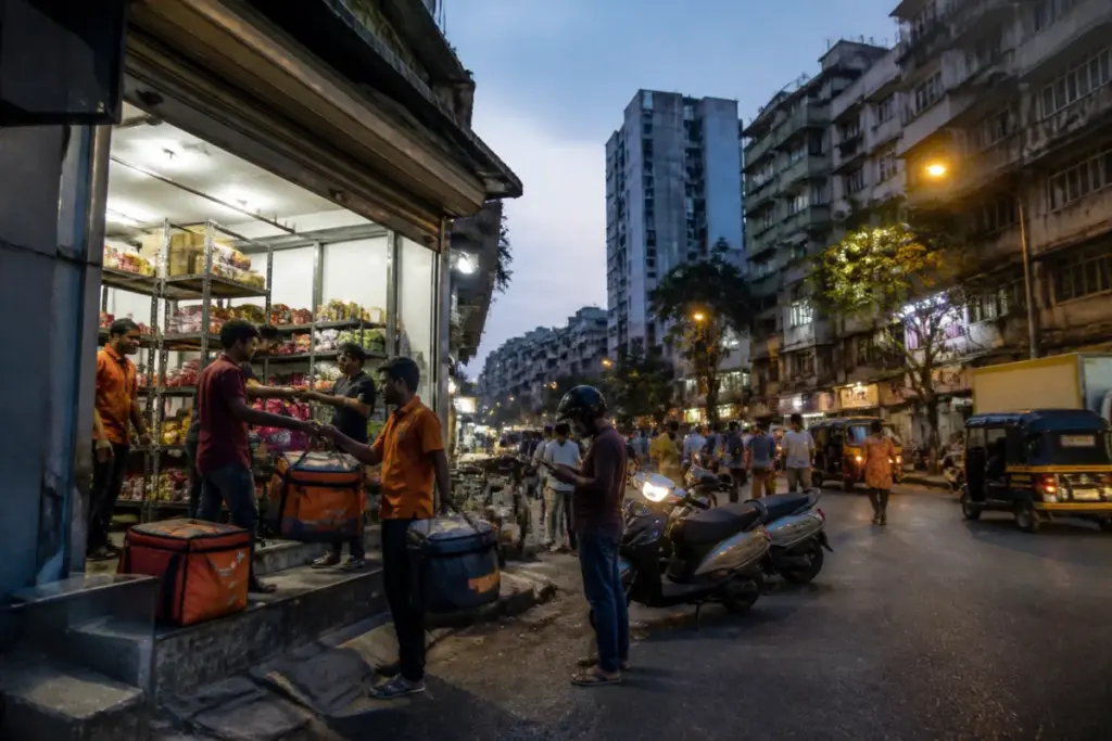 Swiggy Instamart dark store supporting quick-commerce deliveries in an Indian city