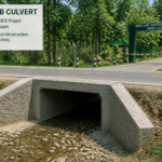 RCC Slab Culvert at Hatigarh Army Gate construction site in Udalguri, Assam representing government civil works project