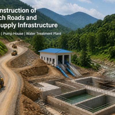 Construction of approach roads and water supply infrastructure in Khliehrangnah, Meghalaya