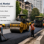 Municipal road maintenance and civil works in progress in Kurla L Ward, Mumbai
